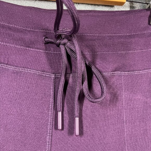 Lole Jogger Pants Womens Small Purple Stretch High-Rise Tapered Drawstring Waist - Picture 6 of 11